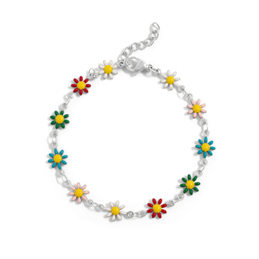  Floral Chain Bracelet 