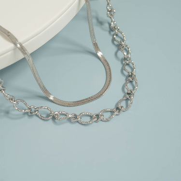 Hammered Oval Necklace