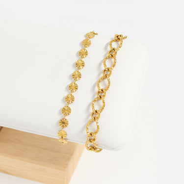 Stainless Steel Sunburst Bracelet