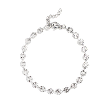 Stainless Steel Sunburst Bracelet