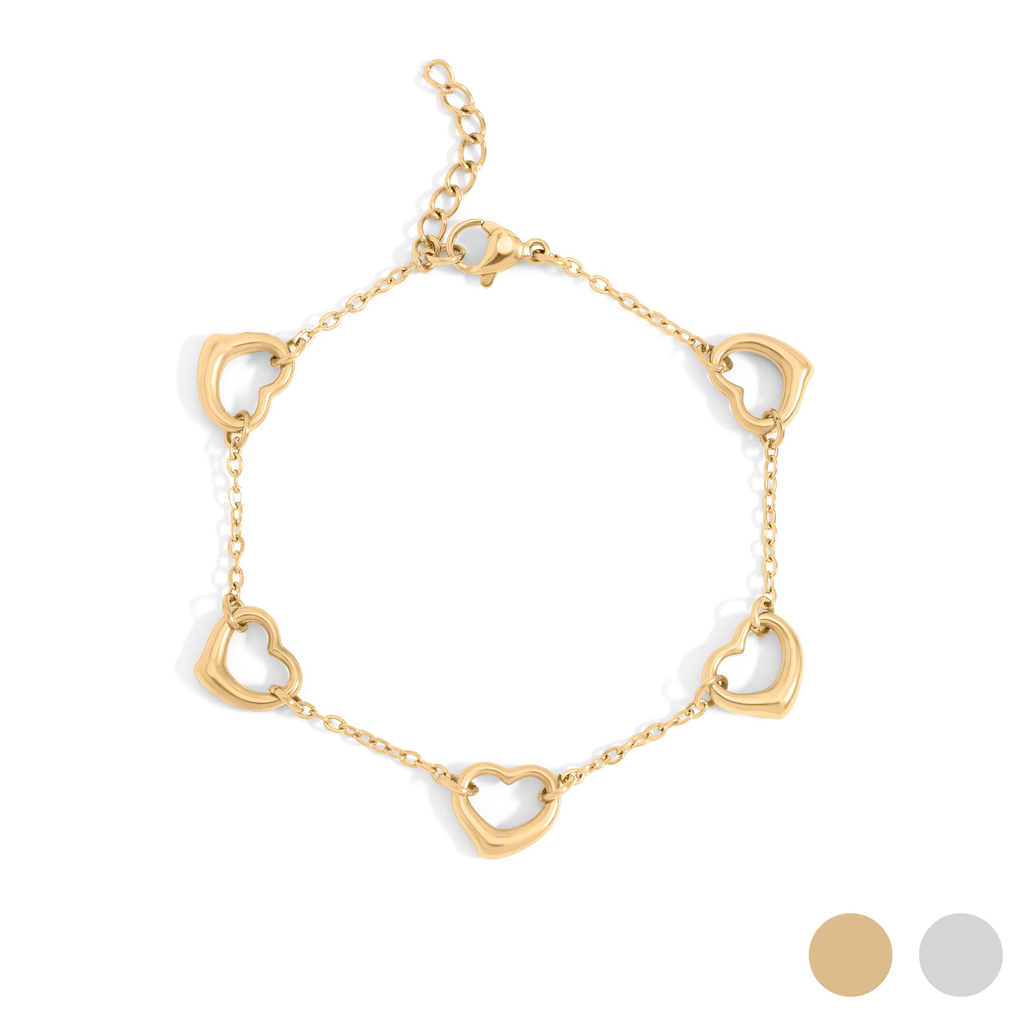 Station Heart Bracelet