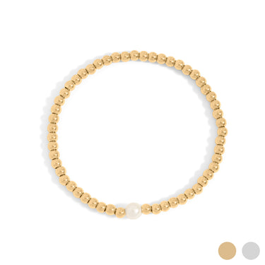 Stretch Bracelet with Pearl