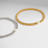 Stretch Bracelet with Pearl