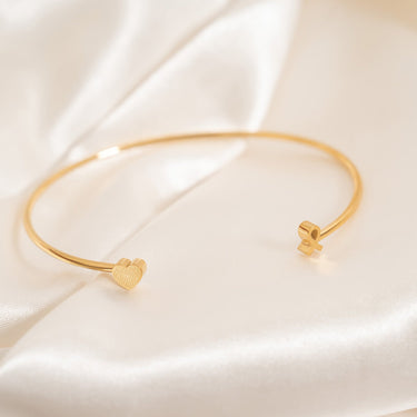 Adjustable Cuff with Cancer Ribbon Charm