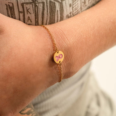 Breast Cancer Charm Bracelet