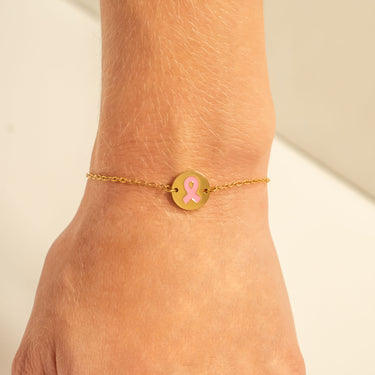 Breast Cancer Charm Bracelet
