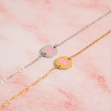 Breast Cancer Charm Bracelet