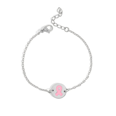 Breast Cancer Charm Bracelet
