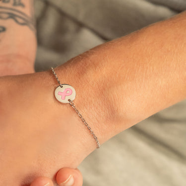 Breast Cancer Charm Bracelet