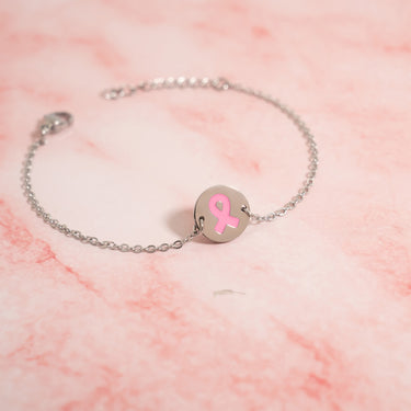 Breast Cancer Charm Bracelet