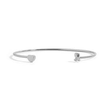 Adjustable Cuff with Cancer Ribbon Charm