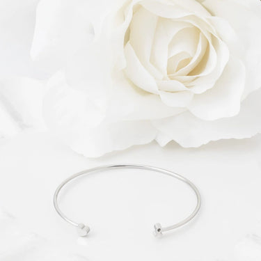 Wholesale jewelry 18K Gold PVD Stainless Steel Cancer Ribbon Adjustable Cuff Bracelet - stainless studio 