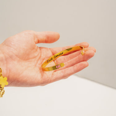 Adjustable Bangle F*ck Cancer