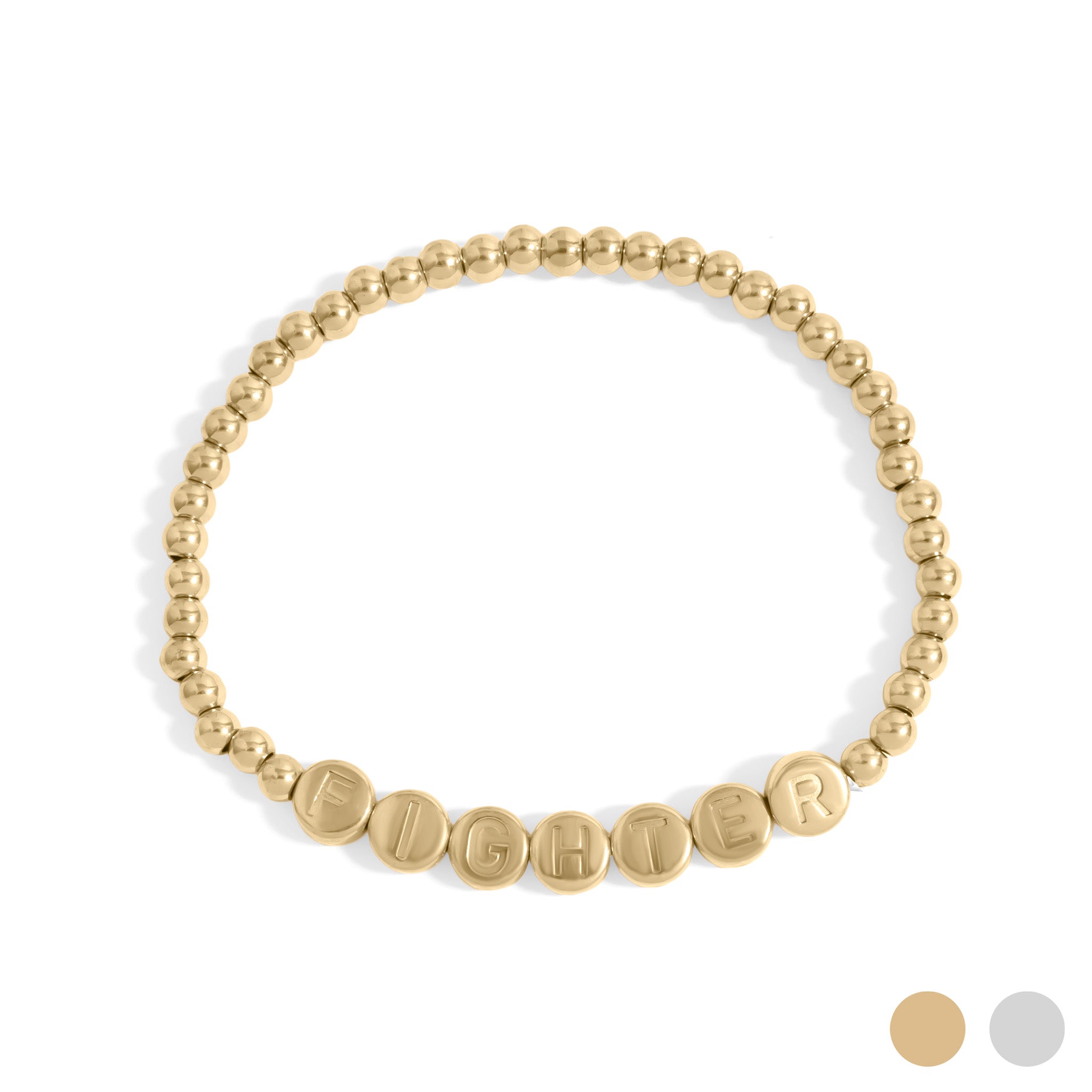 Fighter Metal Bead Bracelet