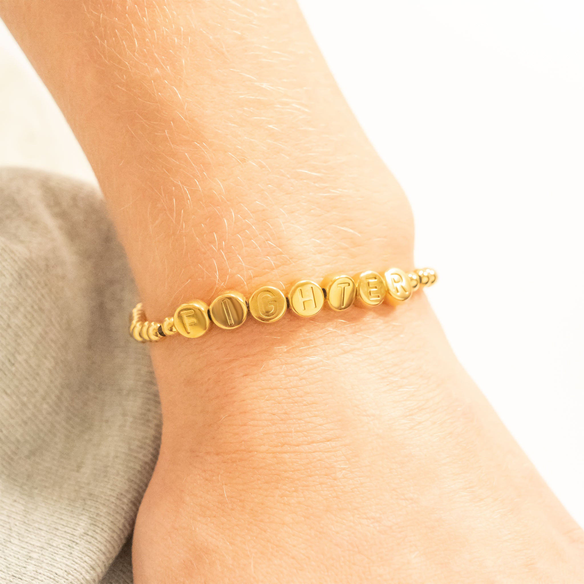 Fighter Metal Bead Bracelet