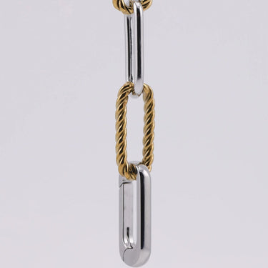 Mixed Metal Twist Chain Bracelet