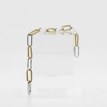 Mixed Metal Twist Chain Bracelet