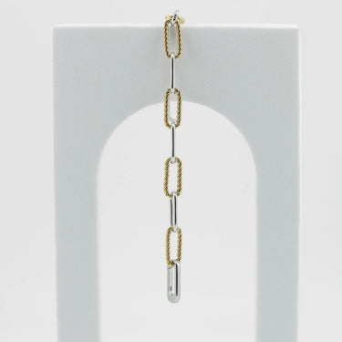 Mixed Metal Twist Chain Bracelet