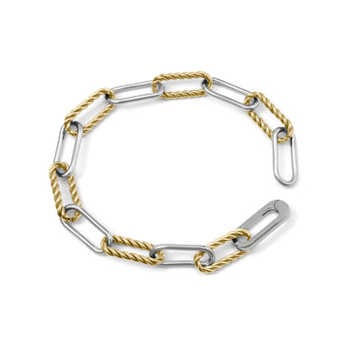 Mixed Metal Twist Chain Bracelet