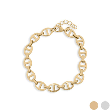 18K Gold PVD Stainless Steel Thick Oval Chain Bracelet / BRJ1128