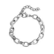 18K Gold PVD Stainless Steel Thick Oval Chain Bracelet / BRJ1143