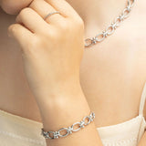 Stainles Steel Round and Bead Chain Bracelet- model 