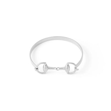 Wholesale jewelry 18K Gold PVD Stainless Steel Horsebit Buckle Bangle Bracelet - stainless main 
