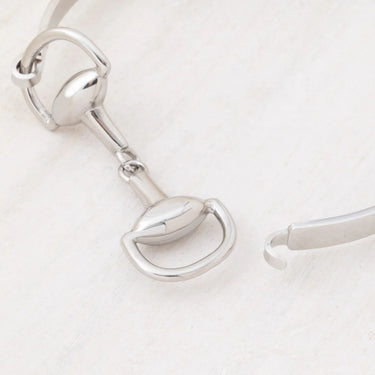 Wholesale jewelry 18K Gold PVD Stainless Steel Horsebit Buckle Bangle Bracelet - stainless studio 