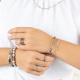 Wholesale jewelry 18K Gold PVD Stainless Steel Lock Carabiner Split Bracelet - stainless mdoel 