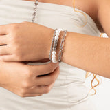 Wholesale jewelry 18K Gold PVD Stainless Steel Long & Short Link Bracelet - stainless model 