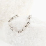 Wholesale jewelry 18K Gold PVD Stainless Steel Long & Short Link Bracelet - stainless studio 