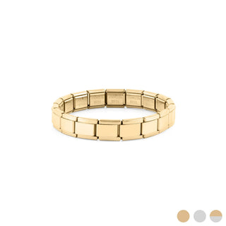 Wholesale jewelry 18K Gold PVD Stainless Steel Italian Charm Bracelet- gold main 