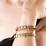 Wholesale jewelry 18k Gold PVD Stainless Steel Initial Italian Charm- model