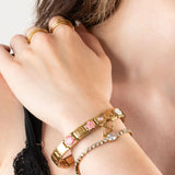 18K Gold PVD Stainless Steel Cloud Italian Charm - model
