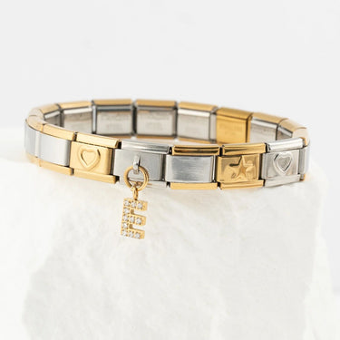 Wholesale jewelry 18K Gold PVD Stainless Steel Star Italian Charm- studio