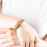 Wholesale jewelry 18K Gold PVD Stainless Steel Italian Charm Bracelet- model