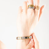 Wholesale jewelry 18K Gold PVD Stainless Steel Italian Charm Bracelet- model