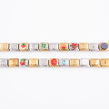 Wholesale jewelry- 18k Gold PVD Stainless Steel Birthstone Italian Charm- collection studio