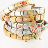 Wholesale jewelry- 18k Gold PVD Stainless Steel Birthstone Italian Charm- collection studio