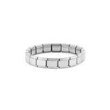 Wholesale jewelry 18K Gold PVD Stainless Steel Italian Charm Bracelet- stainless main 