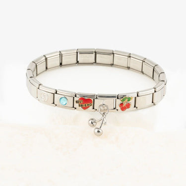 Wholesale jewelry 18K Gold PVD Stainless Steel Yin Yang Italian Charm- studio