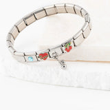 Wholesale jewelry 18k Gold PVD Stainless Steel Charm Connector Italian Charm- stainless studio 
