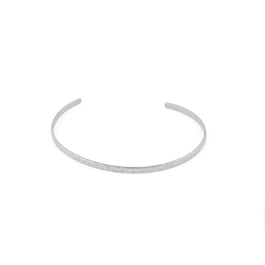 Wholesale jewelry Stainless Steel Hammered Cuff Bracelet- main 2.8mm
