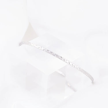 Wholesale jewelry Stainless Steel Hammered Cuff Bracelet- studio 