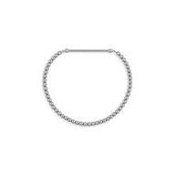 Wholesale jewelry Stainless Steel Beaded Stretch Charm Holder Bracelet - 3mm main 