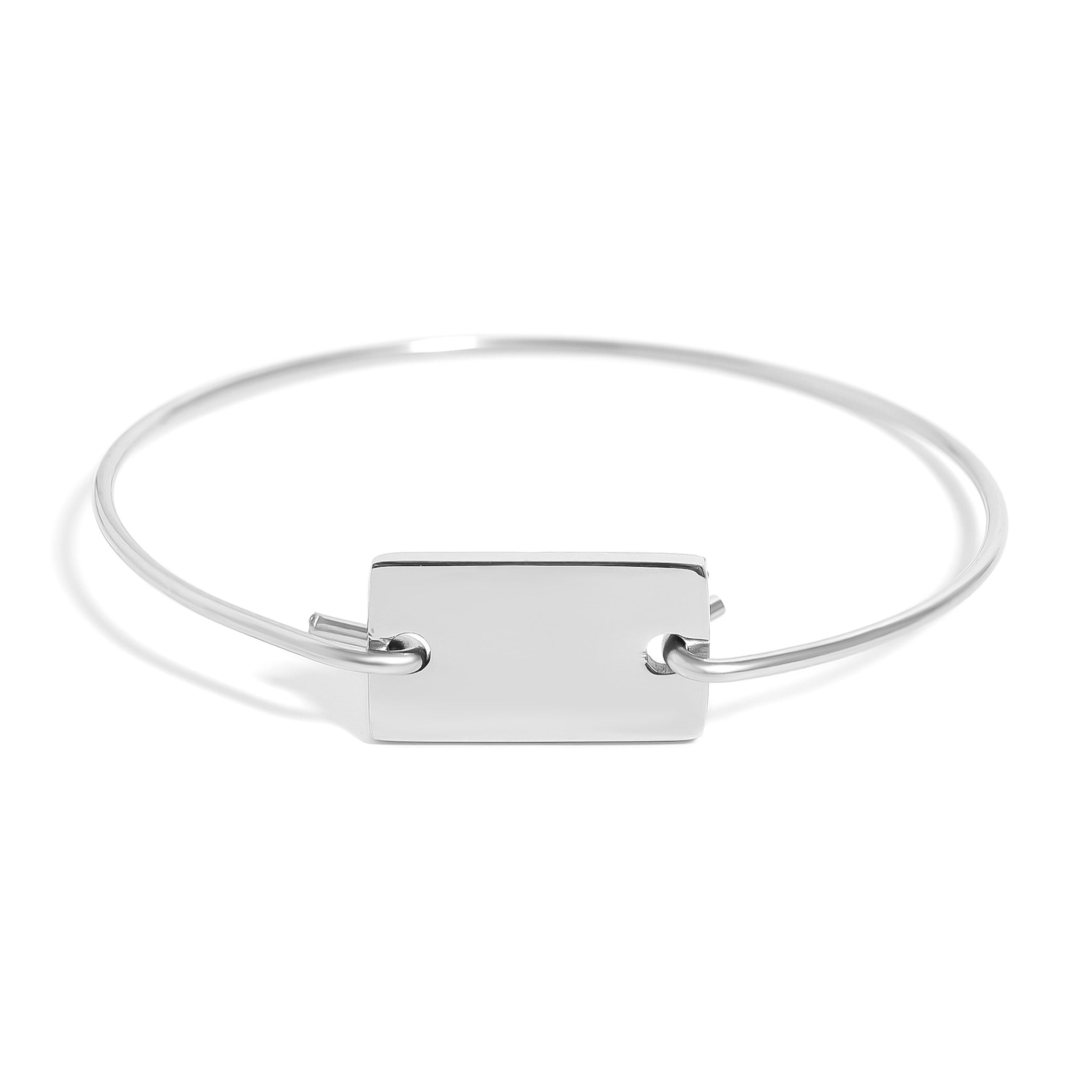 Stainless Steel Blank Bangle Bracelet / BRJ9042