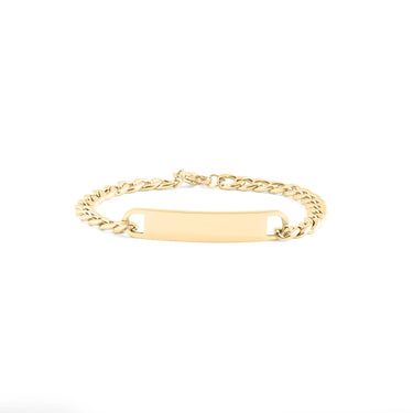 Wholesale jewelry 14K Gold Filled Plus™ Blank ID Curved Bar Bracelet- main 