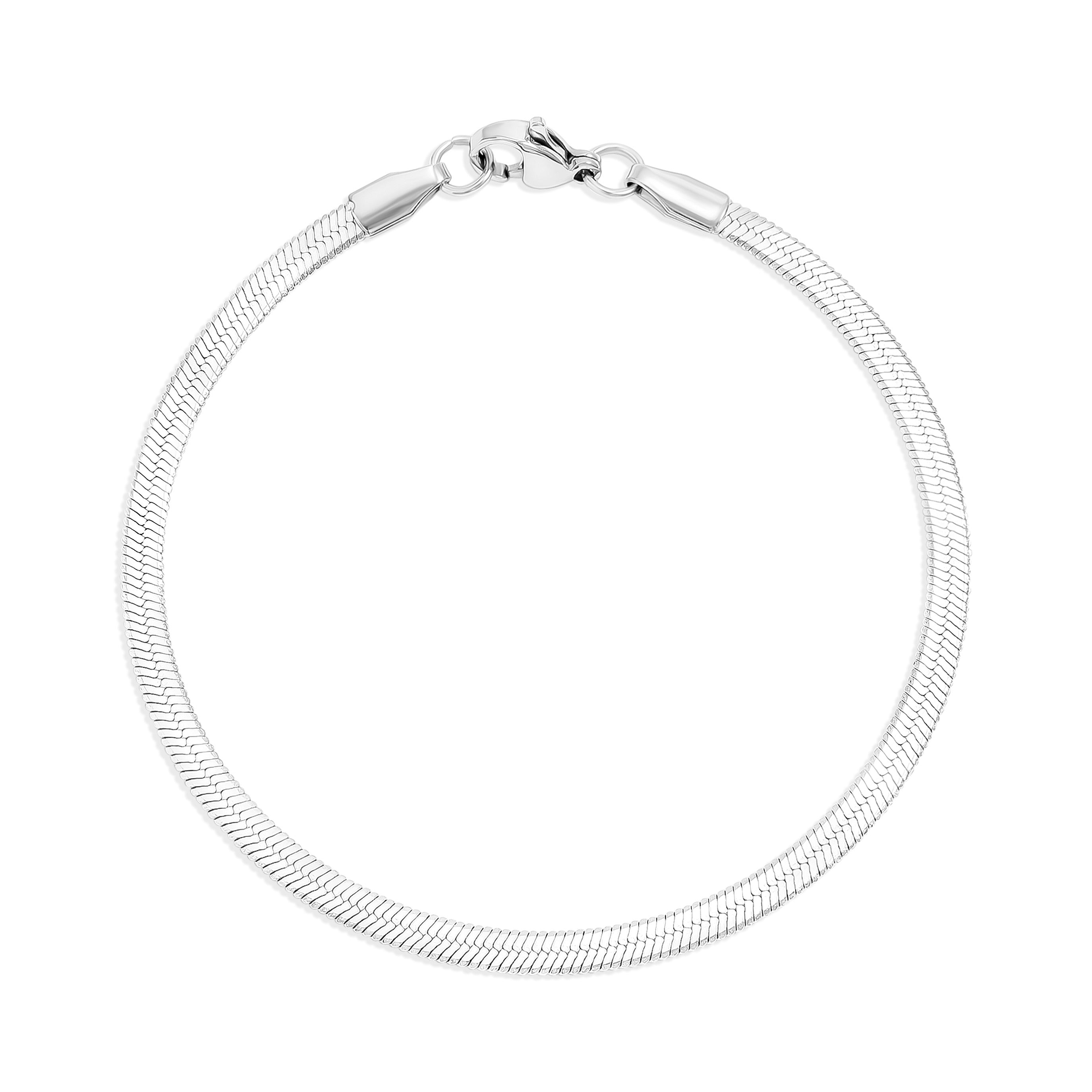 Stainless Steel Herringbone Chain Bracelet / BRJ9081