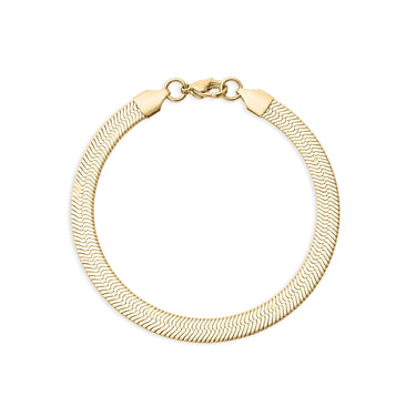 Wholesale jewelry 14K Gold Filled Plus™ Herringbone Chain Bracelet- main 