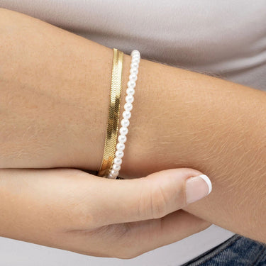 Wholesale jewelry 14K Gold Filled Plus™ Herringbone Chain Bracelet- model 